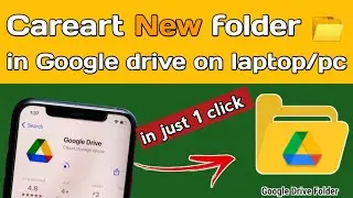 how to create google drive folder on desktop/pc/laptop|careart folder in drive in laptop/pc/desktop