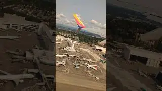 Southwest 737-700 Takeoff from SeaTac Airport. Seattle WA.