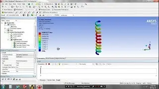 SPRING STATIC STRUCTURAL ANALYSIS IN ANSYS WORKBENCH