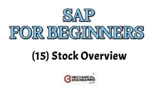 #SAP SAP FOR BEGINNERS|(15) Running Reports - Stock overview report