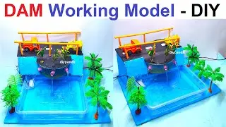 dam working model (3d) science exhibition project - simple and easy - diy | DIY pandit