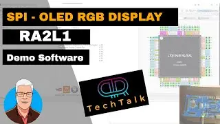 SPI OLED RGB Display on RENESAS RA2L1