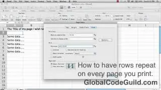 1.5 Excel How to Print Titles on Every Page
