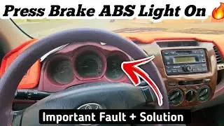 Press Brake ABS Light On And ABS Moter Work || Important Fault + Solution