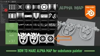 Blender Tutorial: HOW TO MAKE alpha image FOR SUBSTANCE PAINTER WITH graddoc ADDON blender 3.1.0