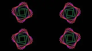 Green screen Glowing Neon Star Shape Frame Stock Footage Video