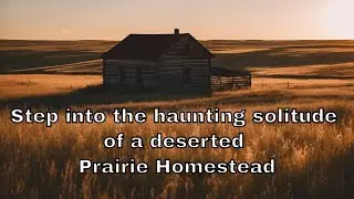 Step into the haunting solitude of a deserted prairie homestead