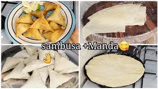 New‼️Bado unasumbuka kupika Manda/khaki za sambusa? jinsi ya kupika sambusa za nyama na Manda😋👌