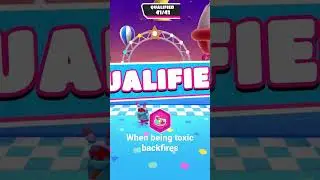 When your plan of being toxic in Fall Guys goes wrong