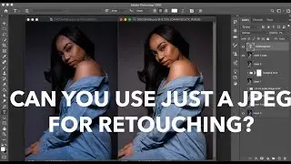 Can you use a jpeg for frequency separation retouch in photoshop .