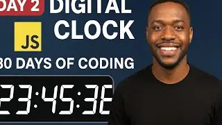 JavaScript Digital Clock Project – Simple & Clean | Day 2 Coding Challenge