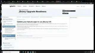 Upgrade your Splunk instance to jQuery 3.5 in three simple steps
