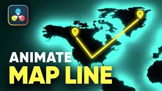 How to Animate a Map Line in DaVinci Resolve