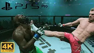 UFC 5 PS5 Pro 4K HDR 120 FPS Fast KO
