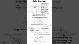 Solar Radiation & Solar Constant #physics #physicsfun #education #jee#neet#shorts