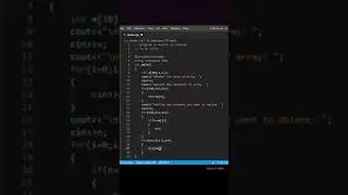 C++ program to delete an element in an array| c++ | 