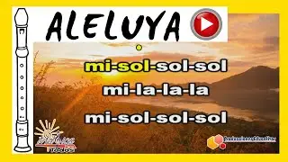 Hallelujah (ALELUYA) 🌟 FLAUTA dulce 🟠 Tutorial con animación
