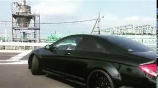 AMG CL63 Exhaust Muffler sound Accel turn Burnout 22in Benz