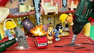 Bluey and Bingo Builders 🔨 Blow Up the House! 💥