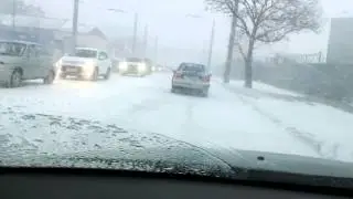 Эксклюзив.Снегопад в новороссе