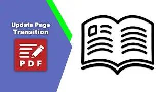How to Update and Adjust Page Flip Transitions in a PDF Document in PDF-XChange Editor