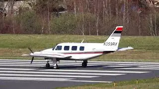 Piper Navajo taking off