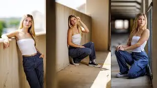 BTS Parking Garage Photo session w/ stunning model - Selah