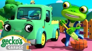 Basketball Boo Boo | Gecko's Garage Stories and Adventures for Kids | Moonbug Kids