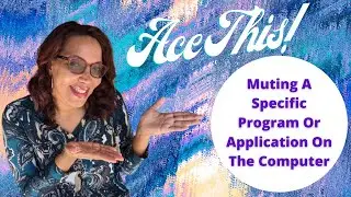 Ace This! Muting A Specific Program Or Application On The Computer | Ace It With Ava