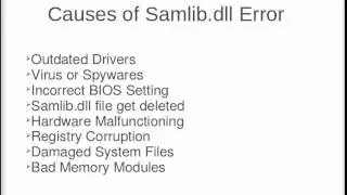 Resolve Samlib.dll Error: Easy Steps to Fix Samlib.dll Error