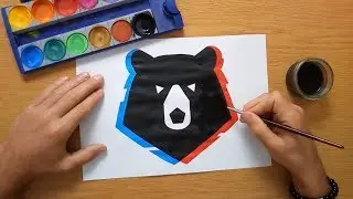 Как нарисовать логотип Российская Премьер-Лига - How to draw the Russian Premier-Liga logo - РПЛ