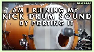 Does a Port Change the Sound of a Kick Drum? | Sound Comparison | Drum Dog