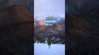 Japan in Winter hits DIFFERENT 🌨️ 