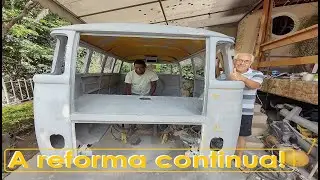Kombi Corujinha 1970 - Preparação para Pintura - Reforma - Primer e Emborrachamento do Fundo