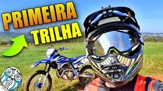 MINHA PRIMEIRA VEZ FAZENDO TRILHA DE MOTO