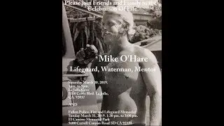 Paddle Out and Services for Mike O'Hare