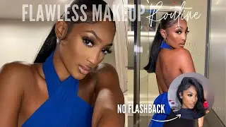 FLAWLESS SOFT GLAM MAKEUP TUTORIAL FOR WOC | NO FLASHBACK + PHOTO-READY *detailed*