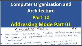 Addressing Modes | Implied, Stack, Immediate,  Register Direct Addressing Mode | CO and MP Part 10