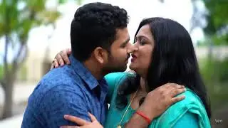 Indian mom kissing her friends son while no one is looking 