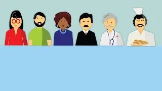 Illustrator speed art flat design characters in Adobe illustrator CC