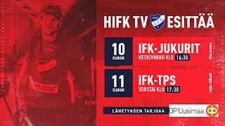HIFK-TPS 11.8.17:30 @ Lohjan jäähalli
