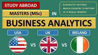 MS in Business Analytics from Top Universities | USA vs UK vs IRELAND | Is Ireland better than UK?