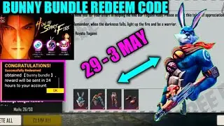 Free Fire Bunny Bundle Redeem Code || Free Fire Bunny Warrior Bundle Redeem code Today 5 May