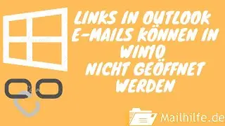 Links in Outlook emails cannot be opened under Windows 10