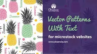 How to create vector patterns with text in Adobe Illustrator.