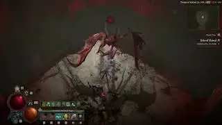 Diablo 4 Season 2 - Uber Lilith Fight - Barbarian: HOTA Overpower Build