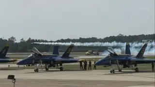 2016 NAS Oceana Airshow - Rob Holland vs. Shockwave Jet Truck