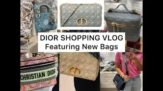 LUXURY SHOPPING VLOG-NEW DIOR BAGS, New Dior Caro Bag, Cruise Collection....