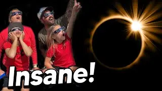The Best Solar Eclipse Reaction! *Full Totality*