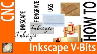 TUTORIAL INKSCAPE - Creation of Gcode V-Bits engraving combined writing